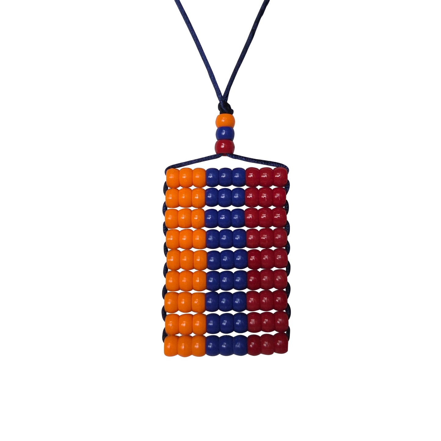 Armenia Flag Car Danglers. Mini Beaded Flag 2.5" x 3". Adjustable.