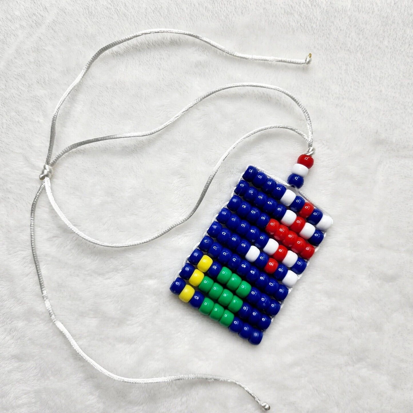 British Virgin Island - BVI Flag  Car Mirror Danglers/ Carnival Necklace .